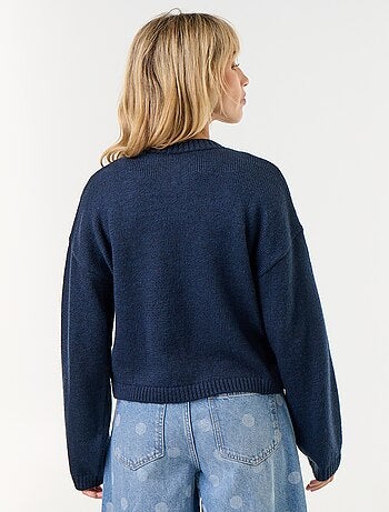 Cardigan a maniche lunghe con abbottonatura alla coreana