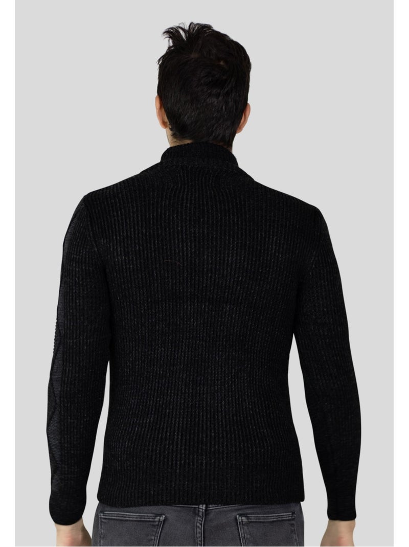 Cardigan a maniche lunghe con scollo rotondo Kebello Nero Nero - Kiabi