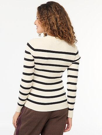 Cardigan a maniche lunghe in maglia a coste