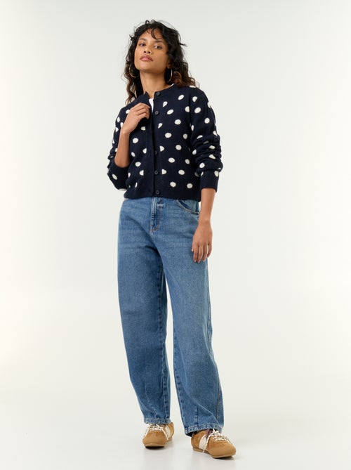 Cardigan a pois e a maniche lunghe - Kiabi Cardigan a pois e a maniche lunghe - Kiabi
