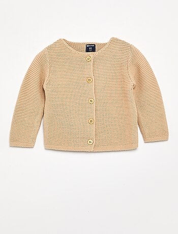 Cardigan a punto spugna