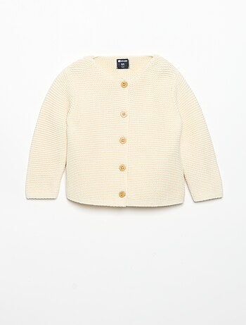 Cardigan a punto spugna