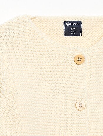 Cardigan a punto spugna