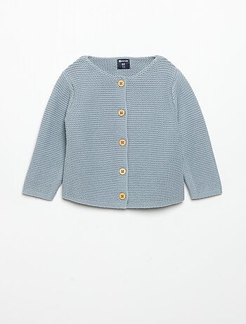 Cardigan a punto spugna