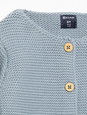 Cardigan a punto spugna