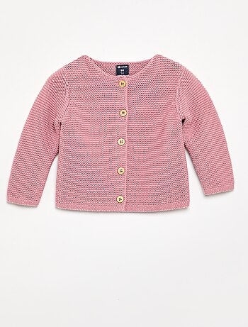 Cardigan a punto spugna