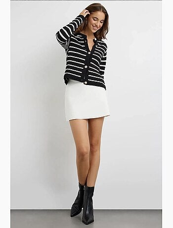 Cardigan a righe con bottoni hiccup