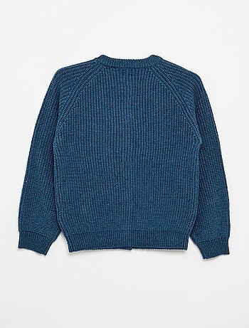 Cardigan a tinta unita a maniche lunghe