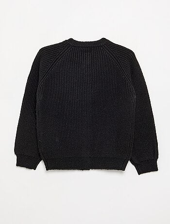 Cardigan a tinta unita a maniche lunghe