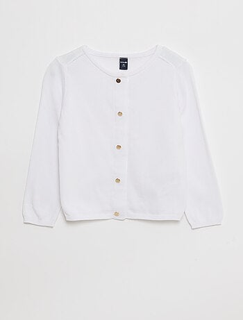 Cardigan a tinta unita con bottoni a pressione magnetici - collezione facile da indossare