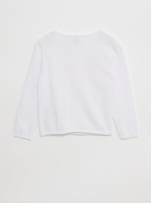 Cardigan a tinta unita con bottoni a pressione magnetici - collezione facile da indossare - Kiabi Cardigan a tinta unita con bottoni a pressione magnetici - collezione facile da indossare - Kiabi