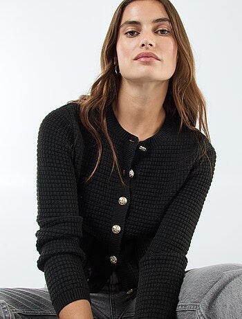 Cardigan abbottonato a maniche lunghe