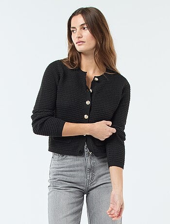Cardigan abbottonato a maniche lunghe