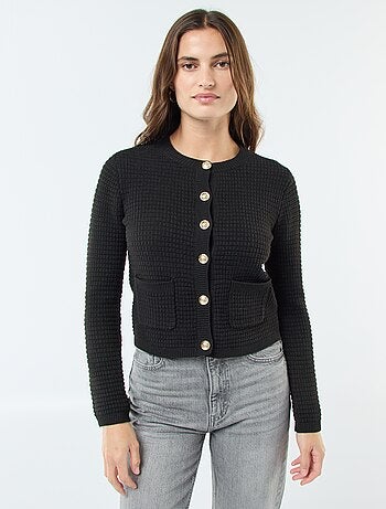 Cardigan abbottonato a maniche lunghe