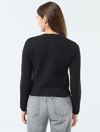 Cardigan abbottonato a maniche lunghe