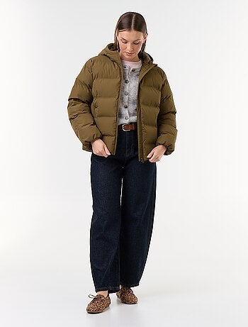 Cardigan abbottonato in mohair e lana misto