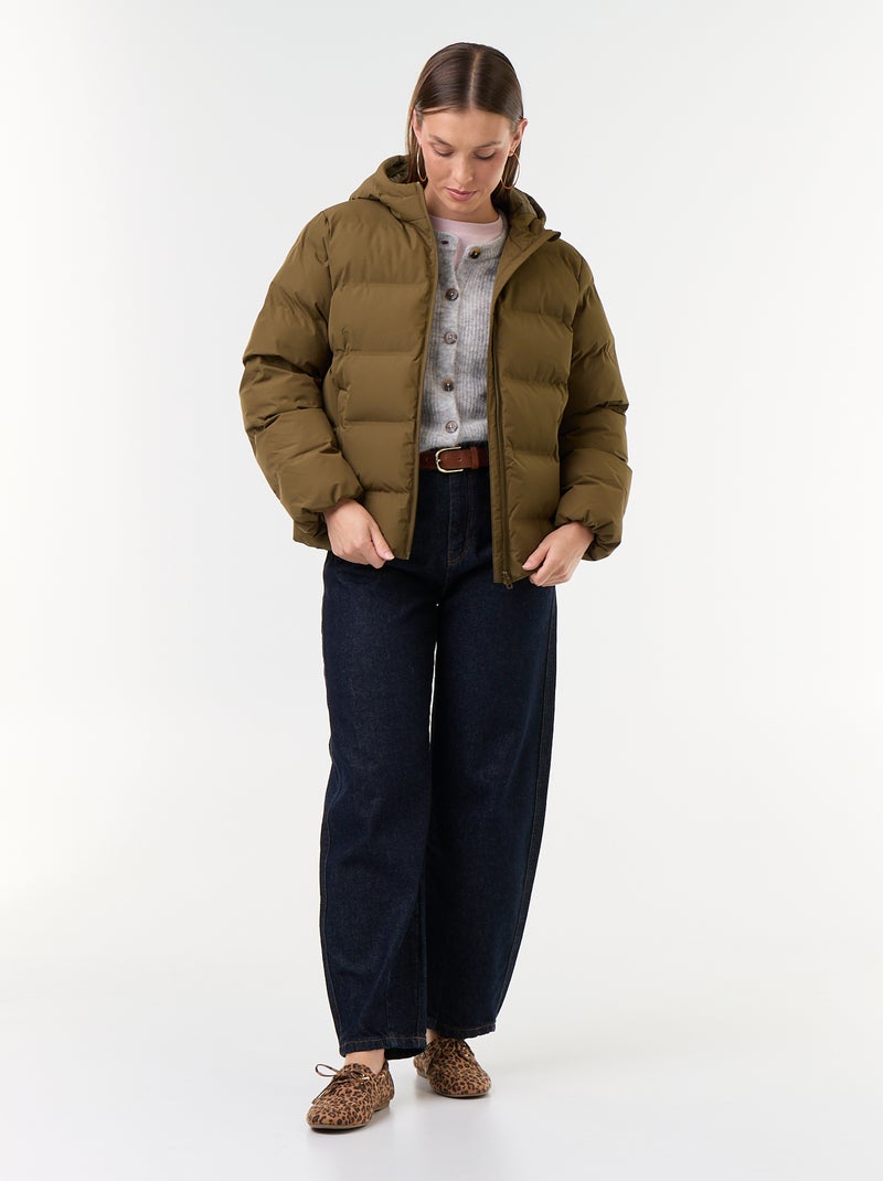 Cardigan abbottonato in mohair e lana misto Grigio - Kiabi