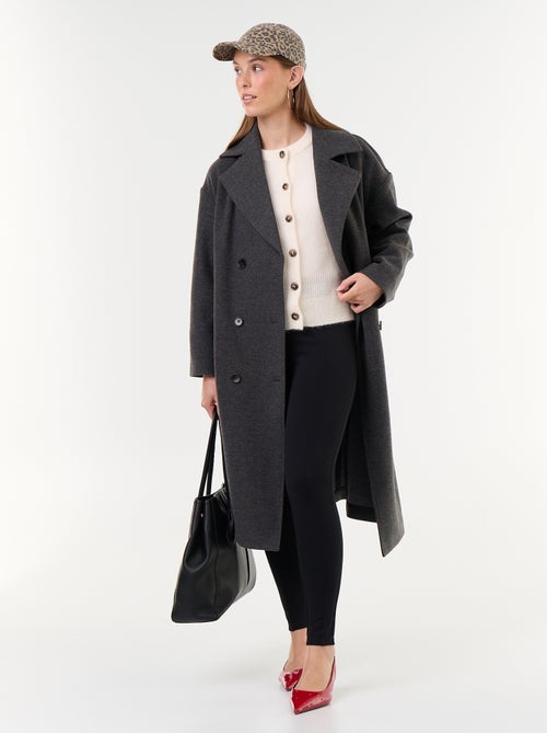Cardigan abbottonato in mohair e lana misto - Kiabi