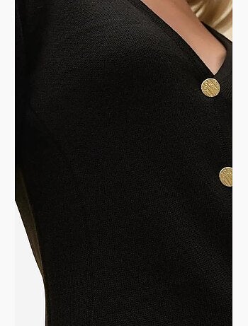 Cardigan aderente con scollo a v e bottoni hiccup