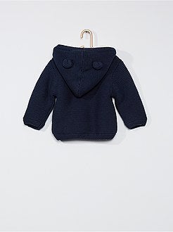 Cardigan all'uncinetto con cappuccio 'orecchie' - Kiabi