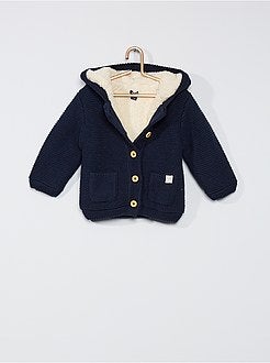 Cardigan all'uncinetto con cappuccio 'orecchie' - Kiabi