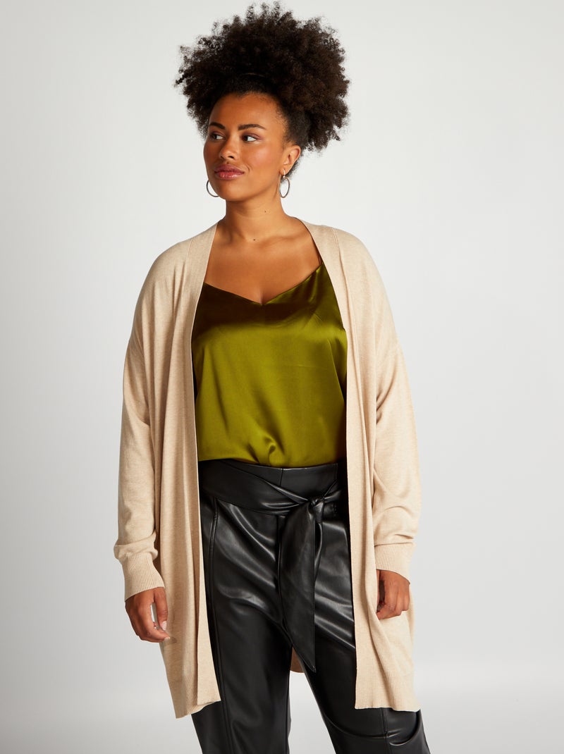 FAIRY BOUTIQUE Cardigan Da Donna A Maniche Lunghe Aperto Sul - Foto 2