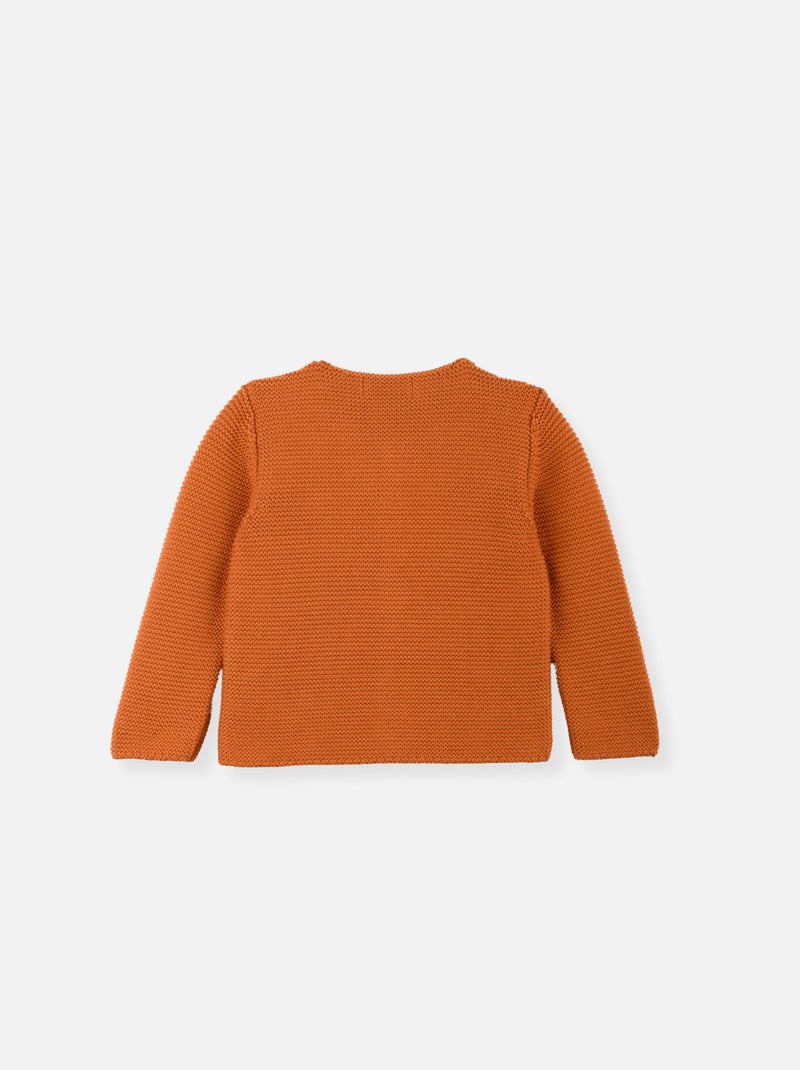 Cardigan bambino piccolo in cotone - edizione « la vie en couleur » Arancione - Kiabi