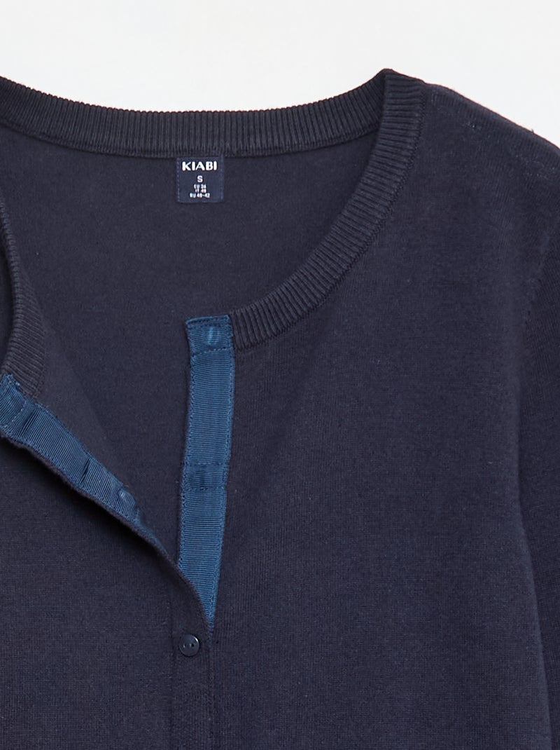 Cardigan basico - collezione facile da indossare blu - Kiabi