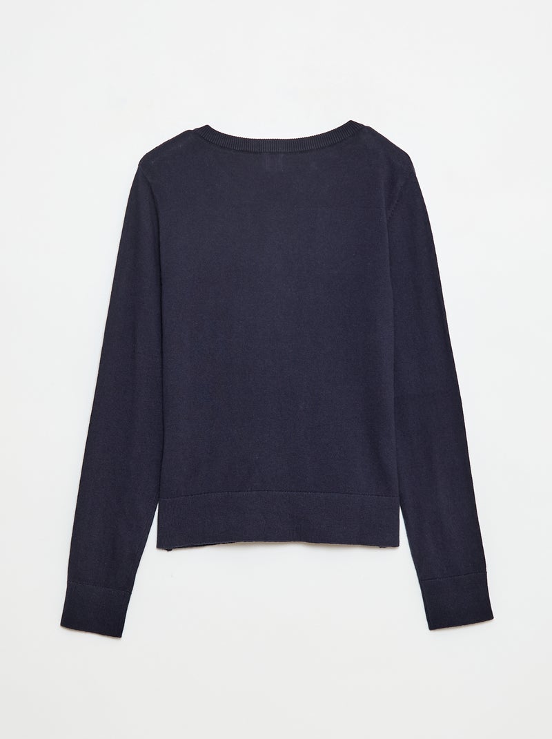 Cardigan basico - collezione facile da indossare blu - Kiabi