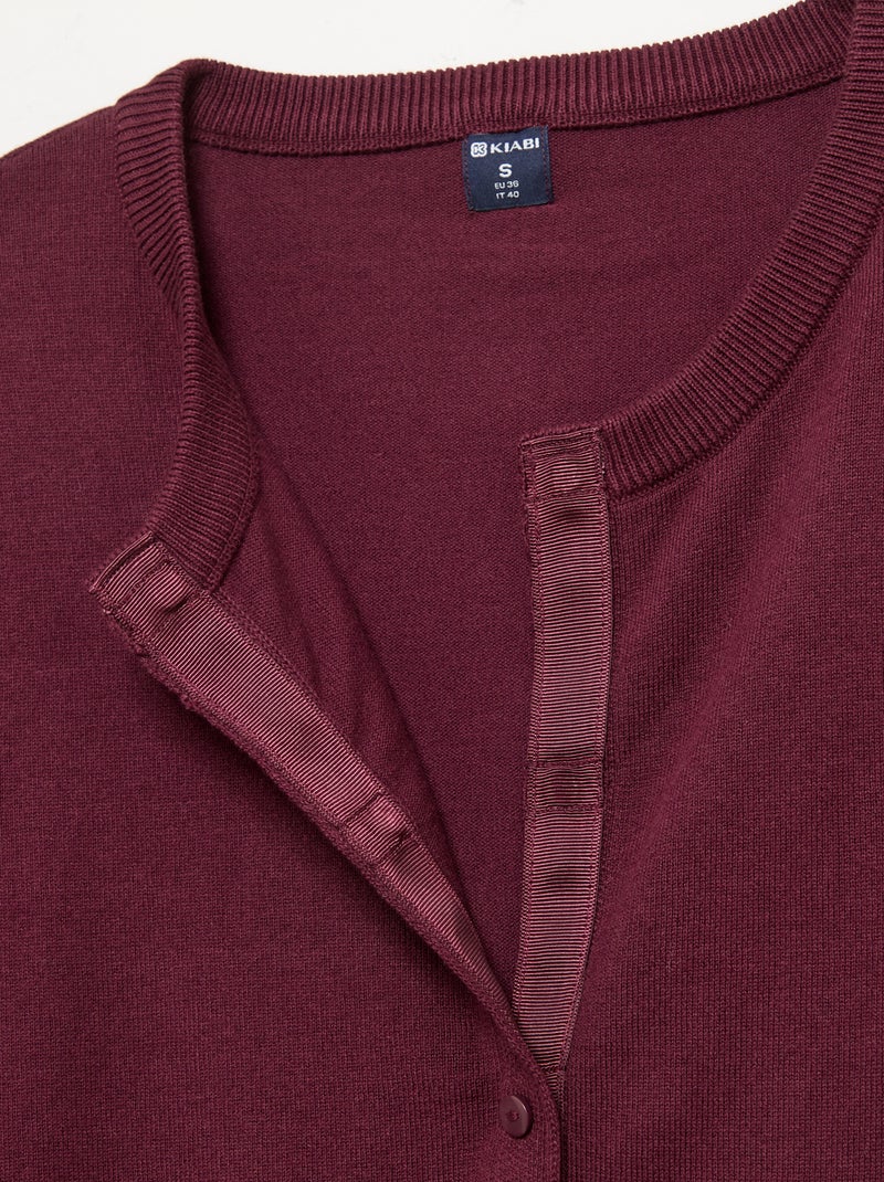 Cardigan basico - Facile da indossare Rosa - Kiabi