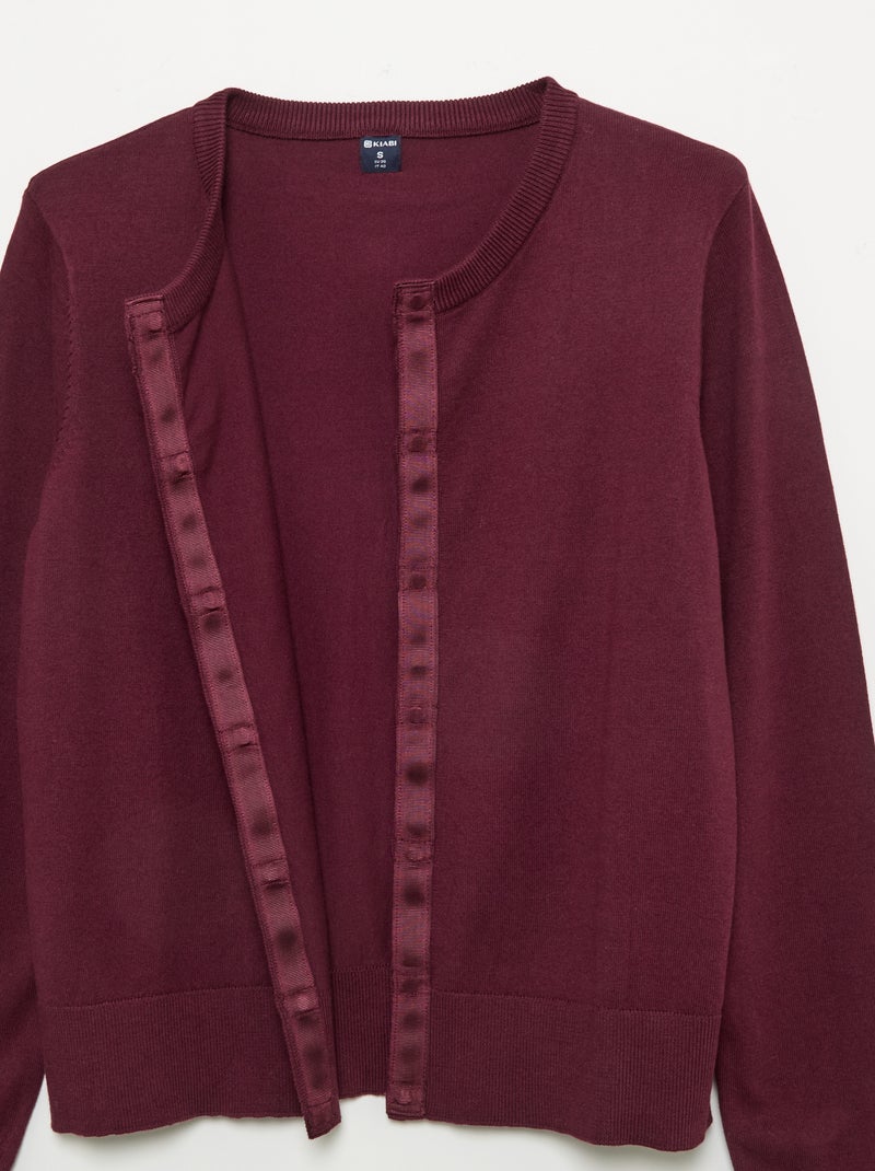 Cardigan basico - Facile da indossare Rosa - Kiabi