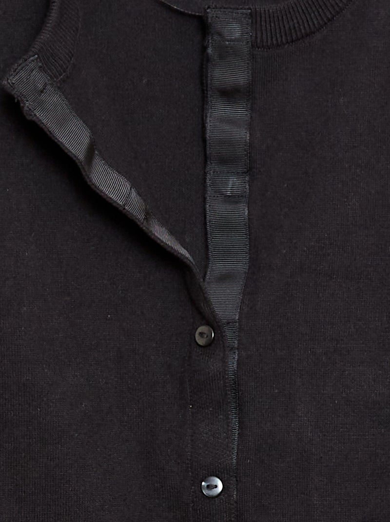Cardigan basico - So Easy Nero - Kiabi