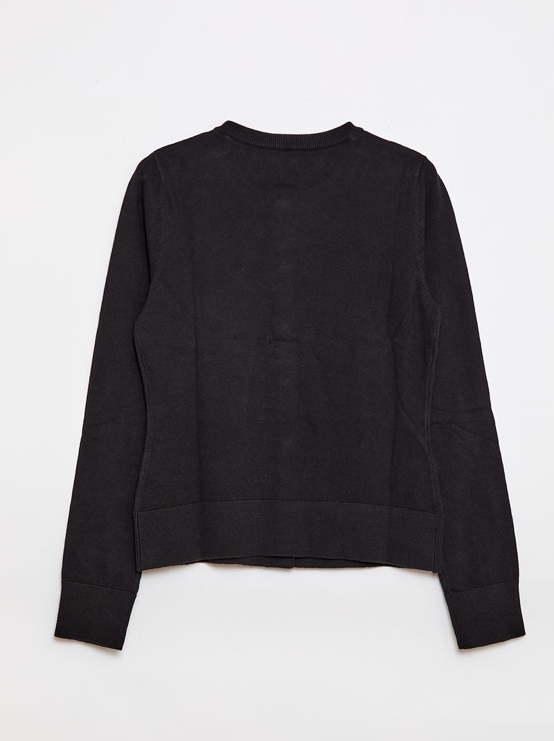 Cardigan basico - So Easy Nero - Kiabi