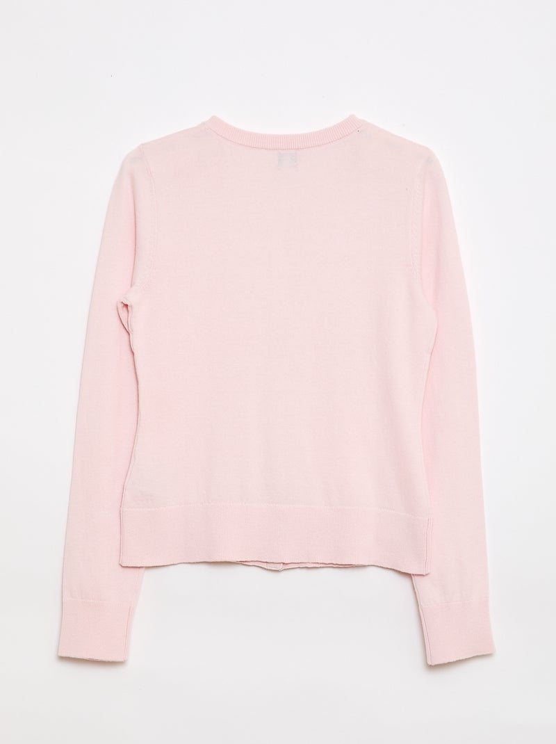 Cardigan basico - So Easy Rosa - Kiabi