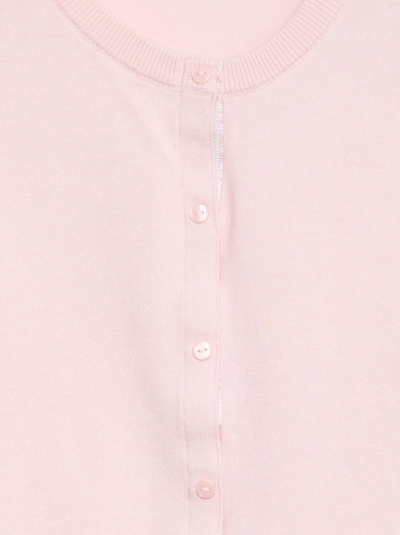Cardigan basico - So Easy Rosa - Kiabi