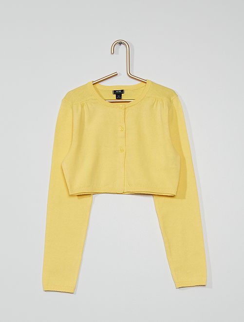Cardigan bolero eco-sostenibile - giallo dorato - Kiabi - 7.00€