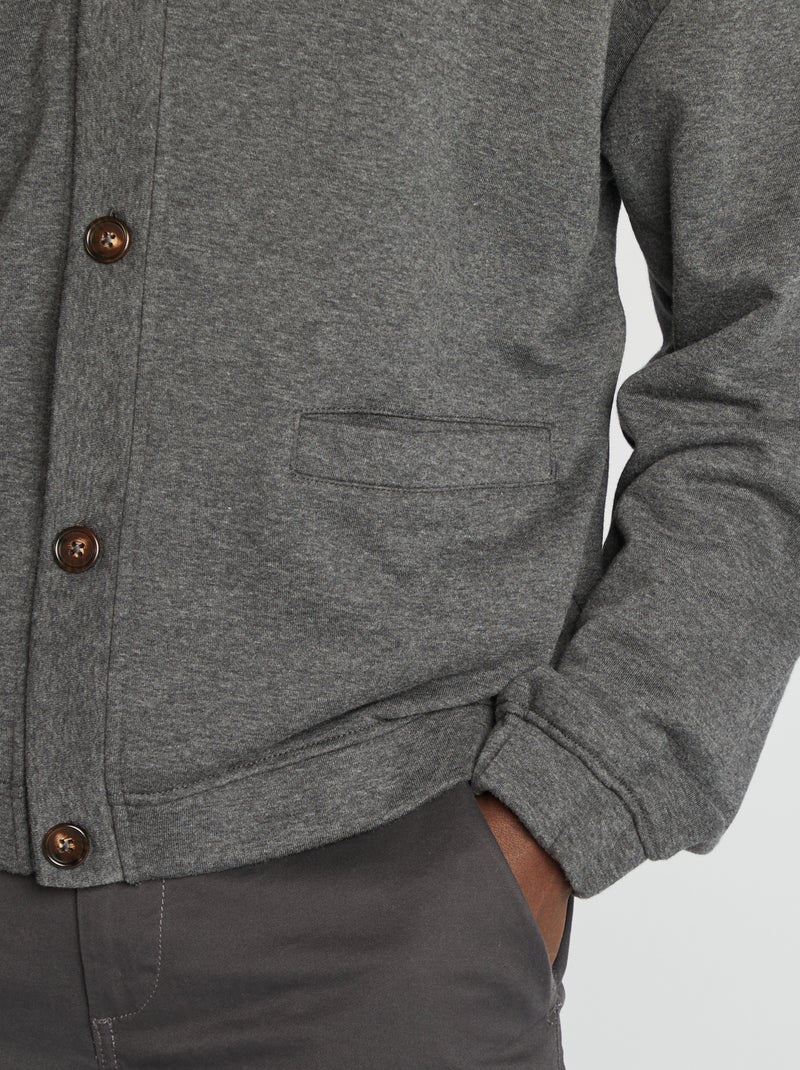 Cardigan cardigan in tessuto screziato GRIGIO - Kiabi