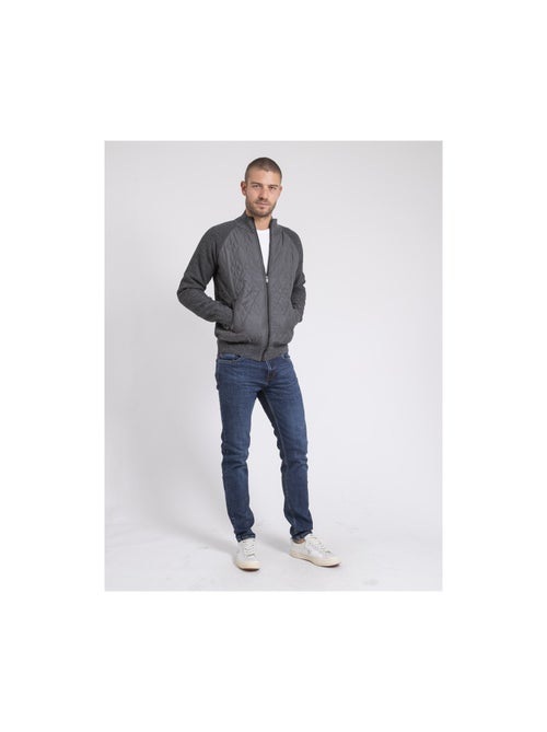 Cardigan col montant doublure sherpa LAMANTIN - Kiabi