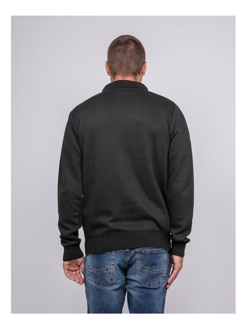 Cardigan colletto polo abbottonato LATOMIA Nero - Kiabi