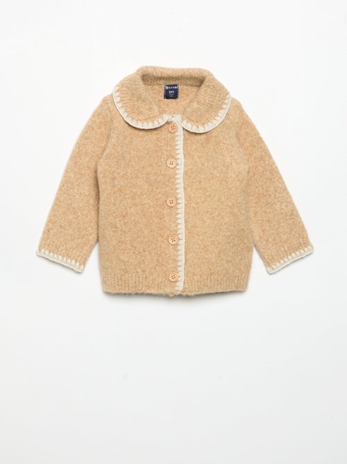 Cardigan con bordi fantasia a contrasto - Kiabi