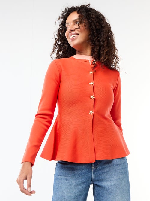 Cardigan con bottoni a forma di stella - Kiabi