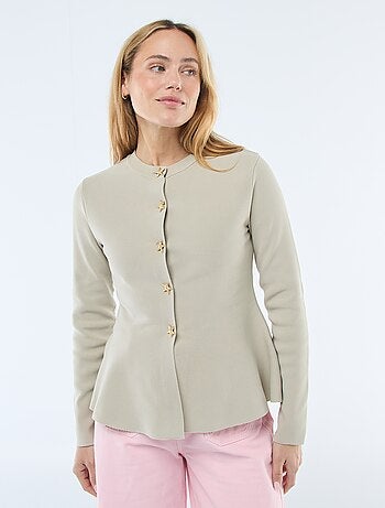 Cardigan con bottoni a forma di stella
