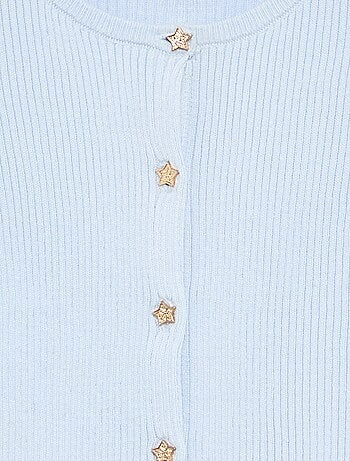 Cardigan con bottoni a forma di stella