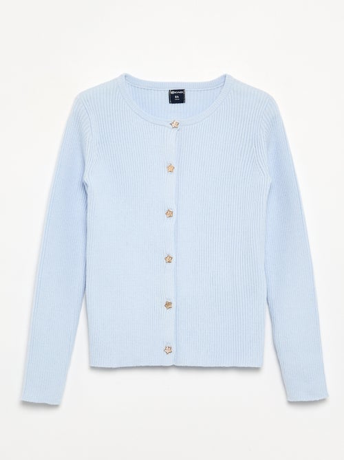 Cardigan con bottoni a forma di stella - Kiabi