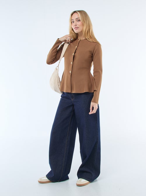 Cardigan con bottoni a forma di stella - Kiabi