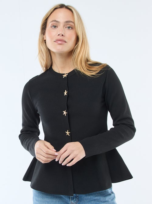 Cardigan con bottoni a forma di stella - Kiabi