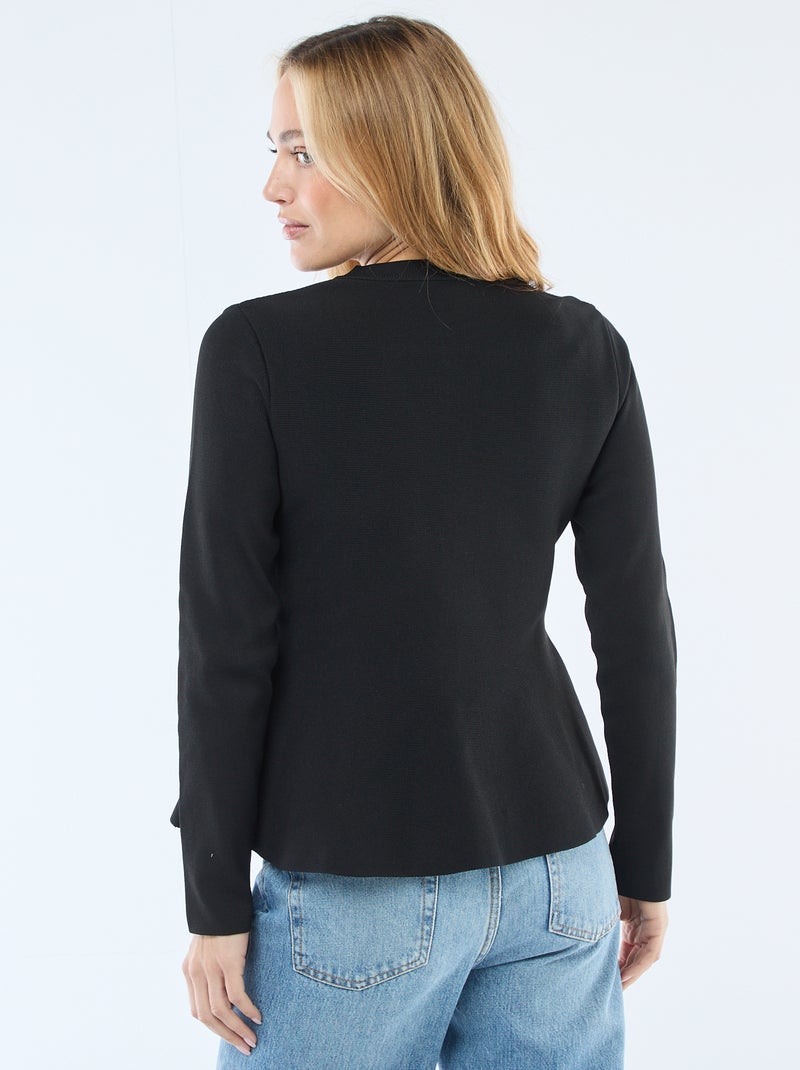 Cardigan con bottoni a forma di stella Nero - Kiabi
