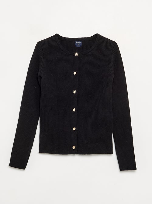 Cardigan con bottoni a forma di stella - Kiabi
