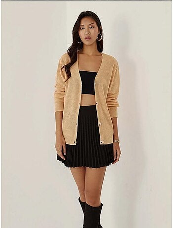 Cardigan con bottoni a scollo a V