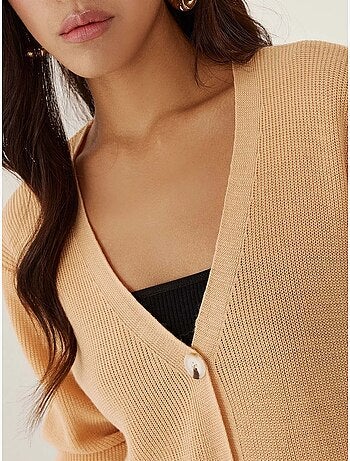 Cardigan con bottoni a scollo a V